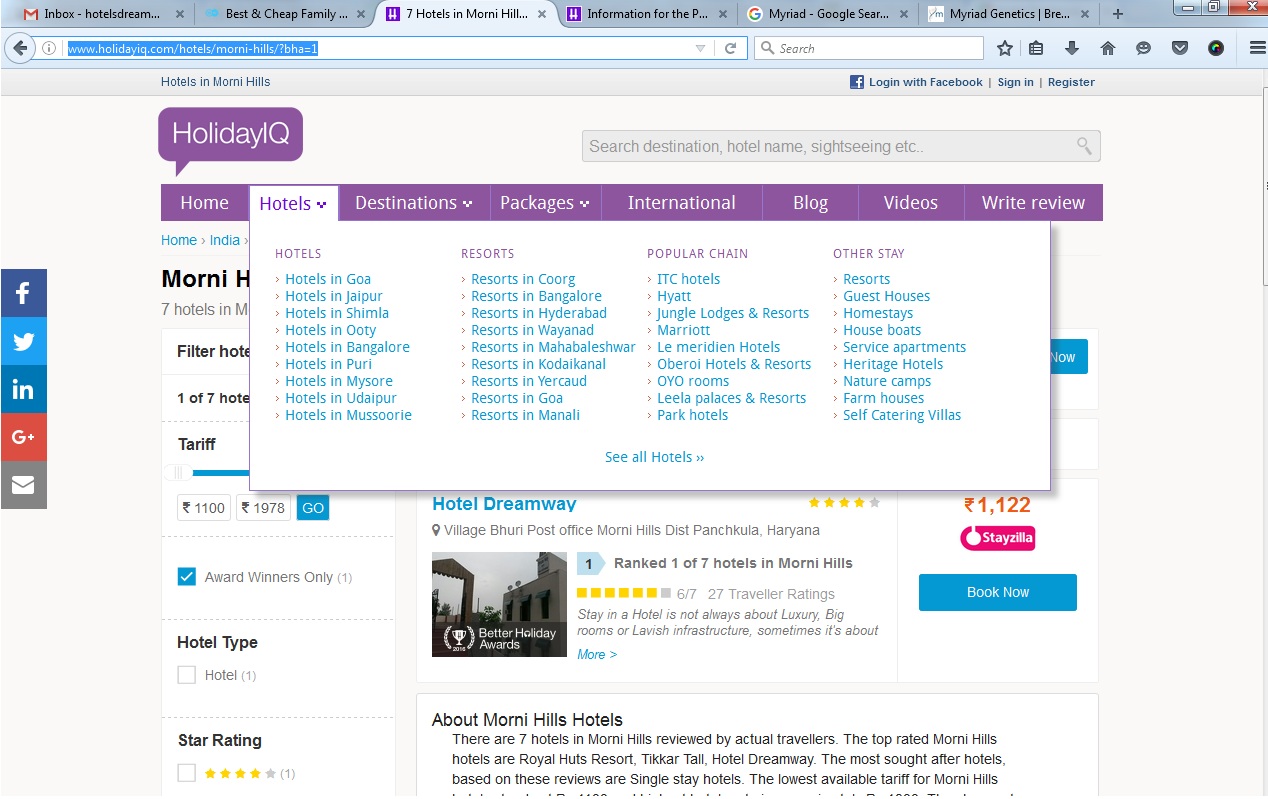 Hotel booking site